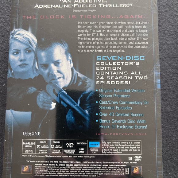 24 season 2 and 4 - 2 7 disc boxes Kiefer Sutherland #C-14 - Picture 3 of 6